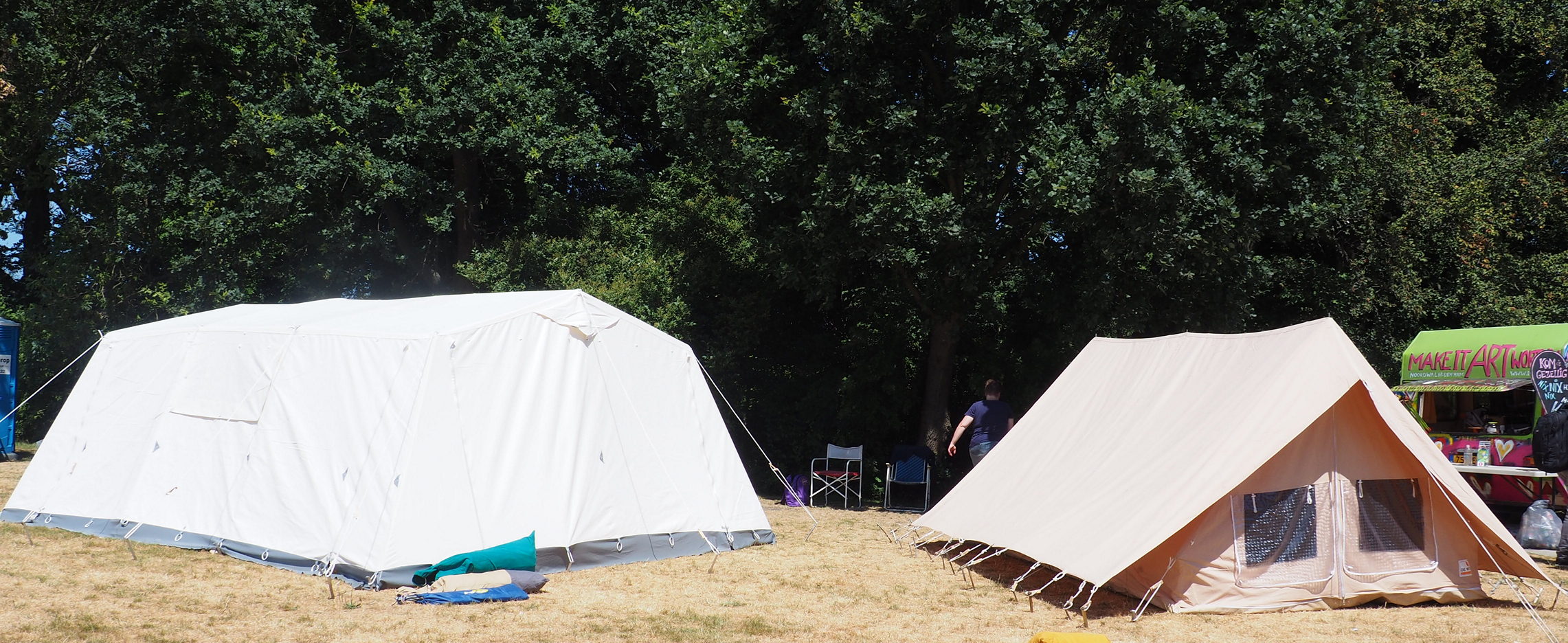 tenten op de buurtcamping 2018